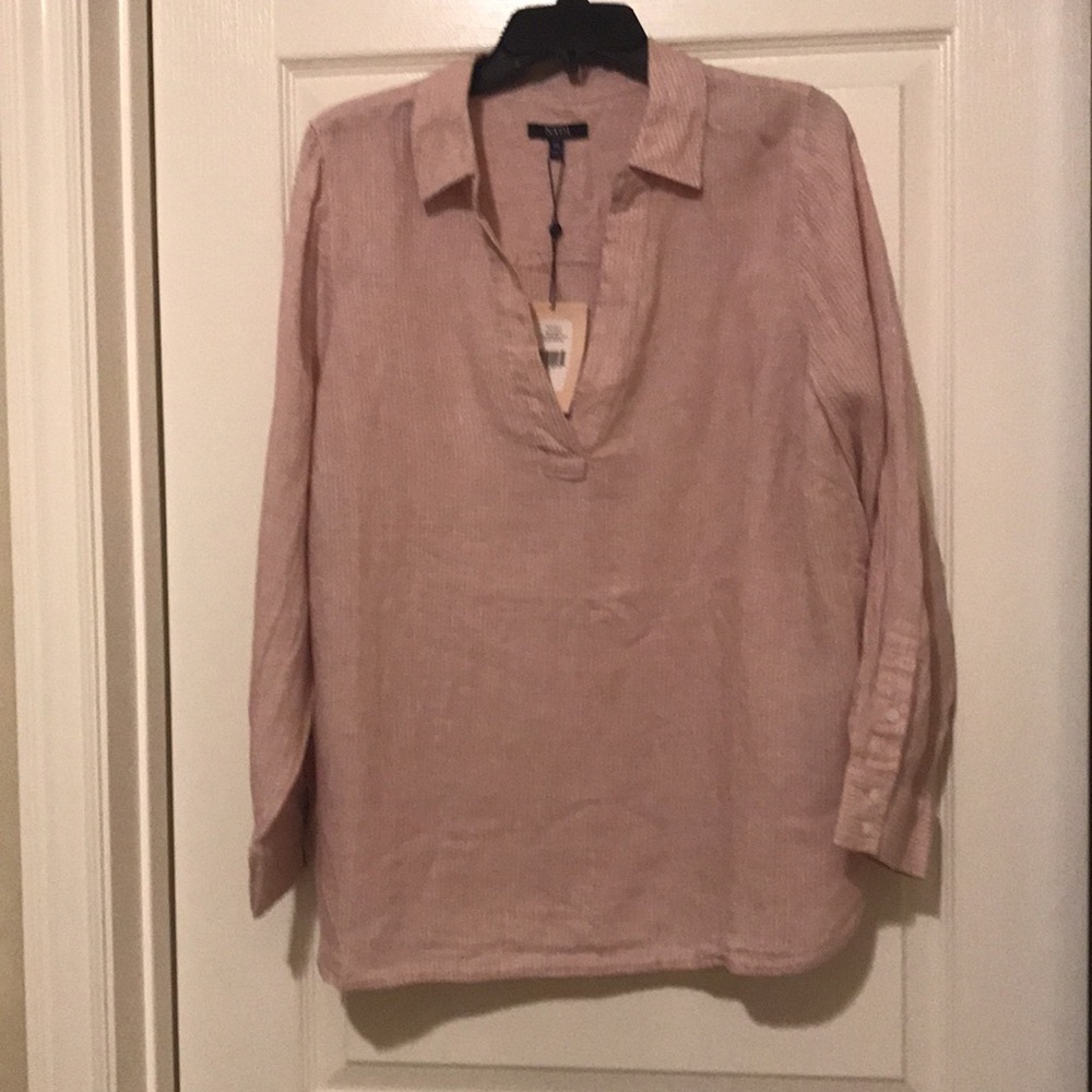 NWT NYDJ Plus Stripe Tunic Top